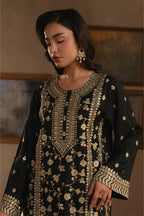 Black_3_PIECE_EMBROIDERED_RAW_SILK_SUIT_2