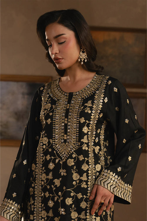 Black_3_PIECE_EMBROIDERED_RAW_SILK_SUIT_2
