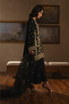 Black_3_PIECE_EMBROIDERED_RAW_SILK_SUIT_6