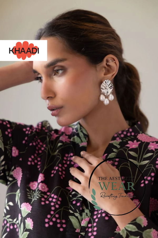 Black Printed Kurta Set