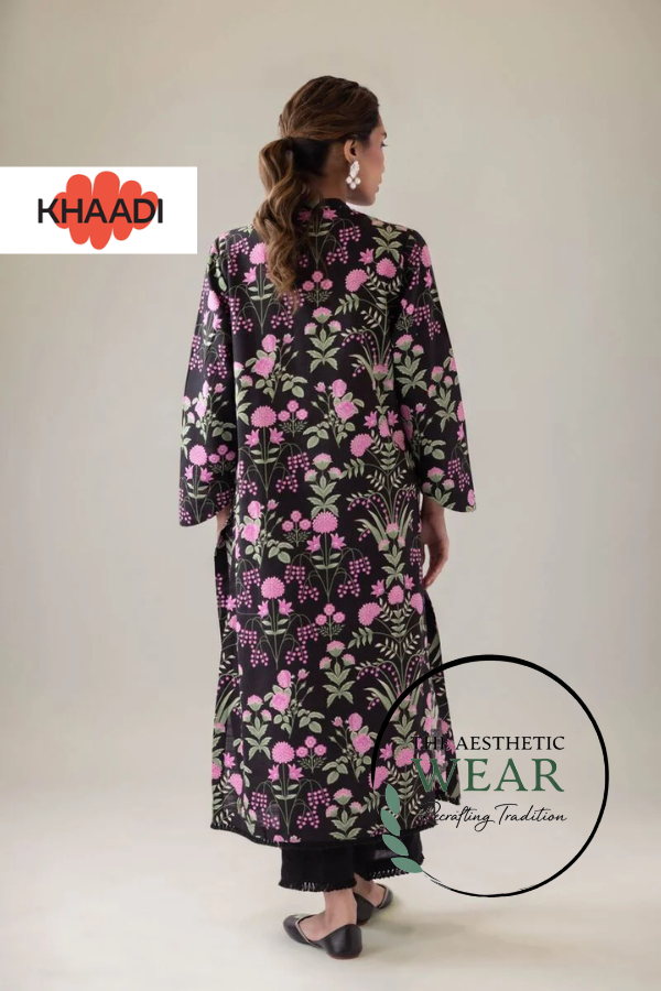 Black Printed Kurta Set