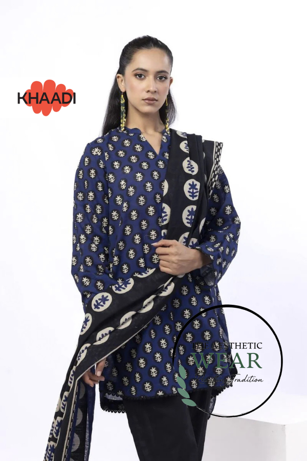 Blue and Black 3 Piece Tailored Suit