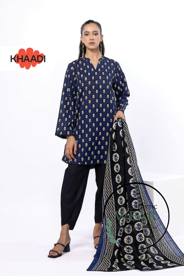 Blue and Black 3 Piece Tailored Suit