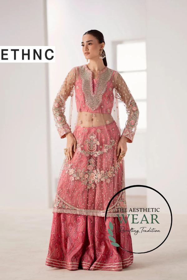 POWDER PINK SHARARA - The Aesthetic Wear
