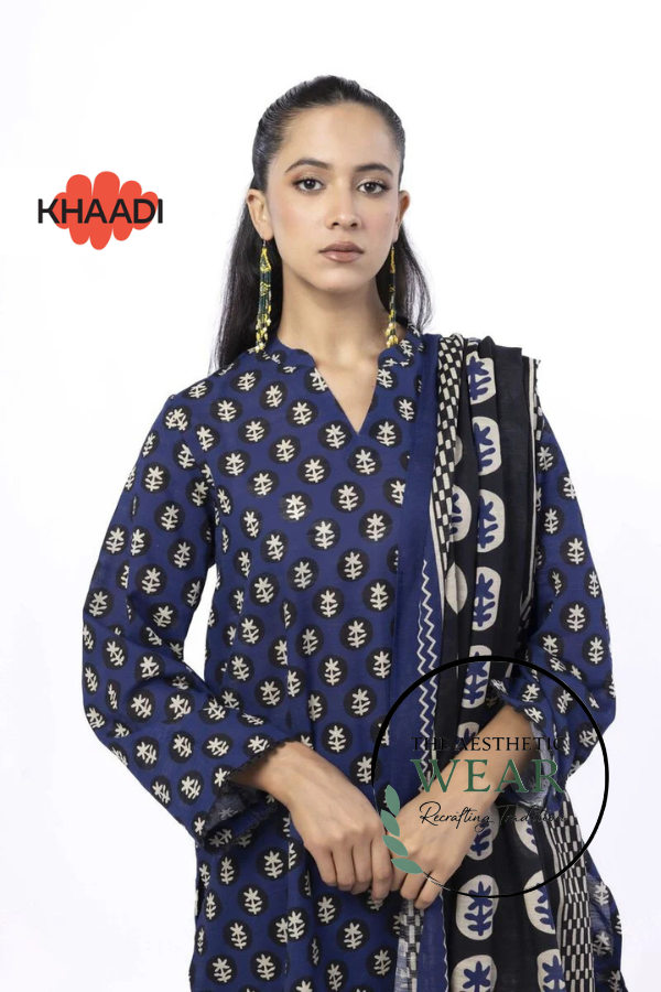 Blue and Black 3 Piece Tailored Suit