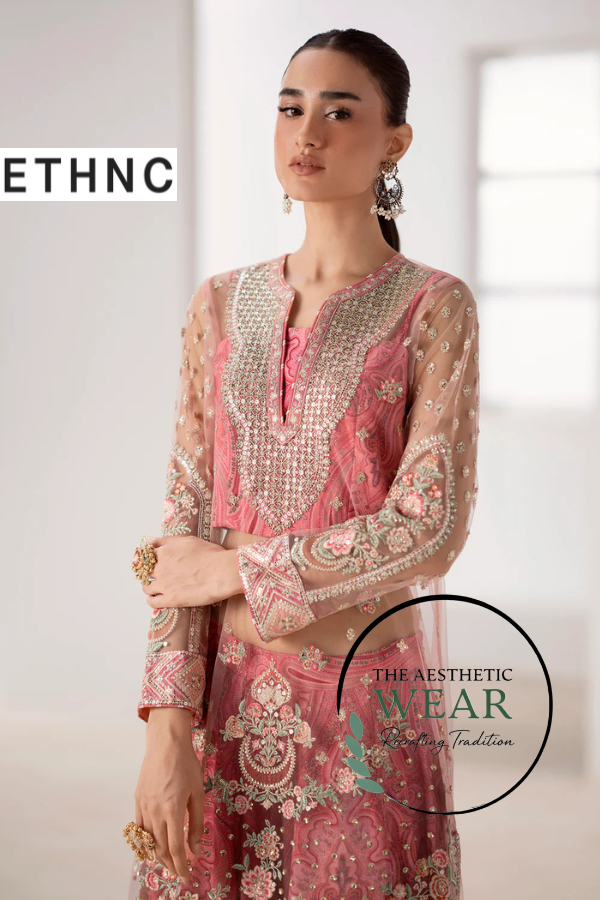 POWDER PINK SHARARA - The Aesthetic Wear