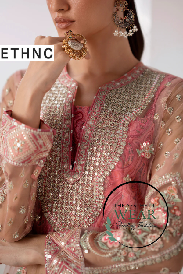 POWDER PINK SHARARA - The Aesthetic Wear