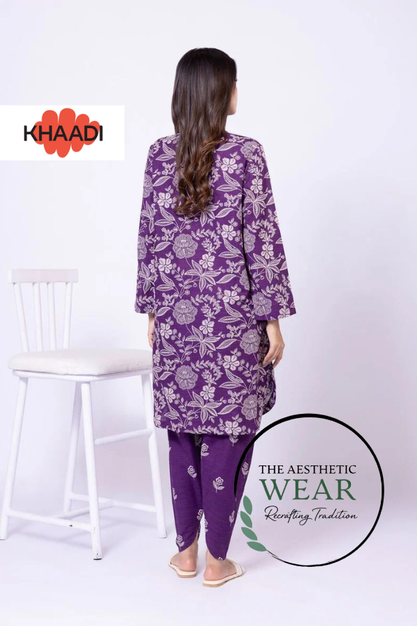 Purple Light Khaddar 2 Piece