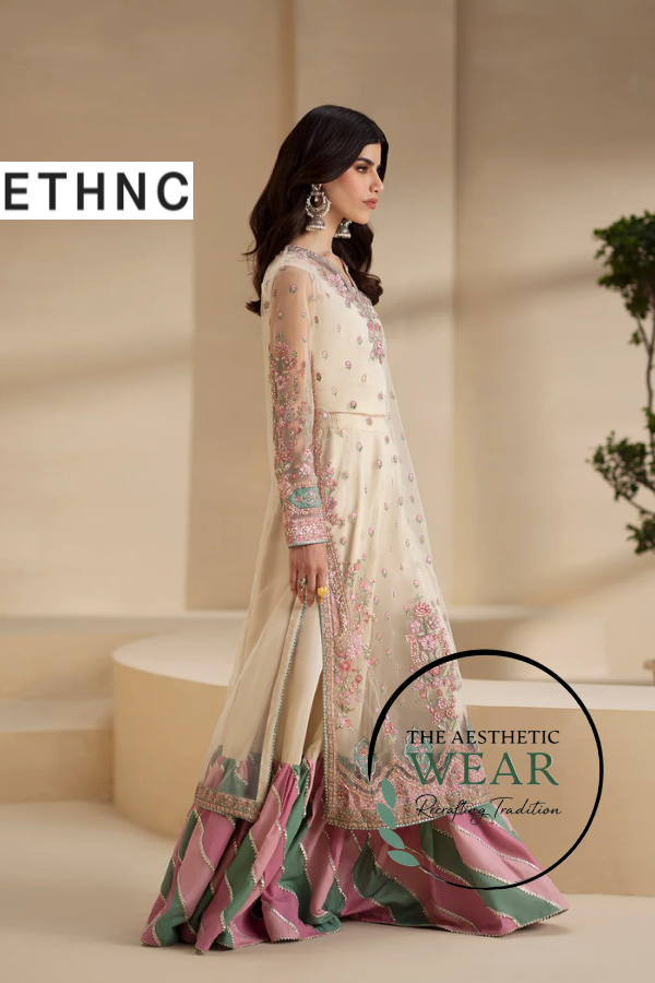 EMBROIDERED GHARARA - The Aesthetic Wear