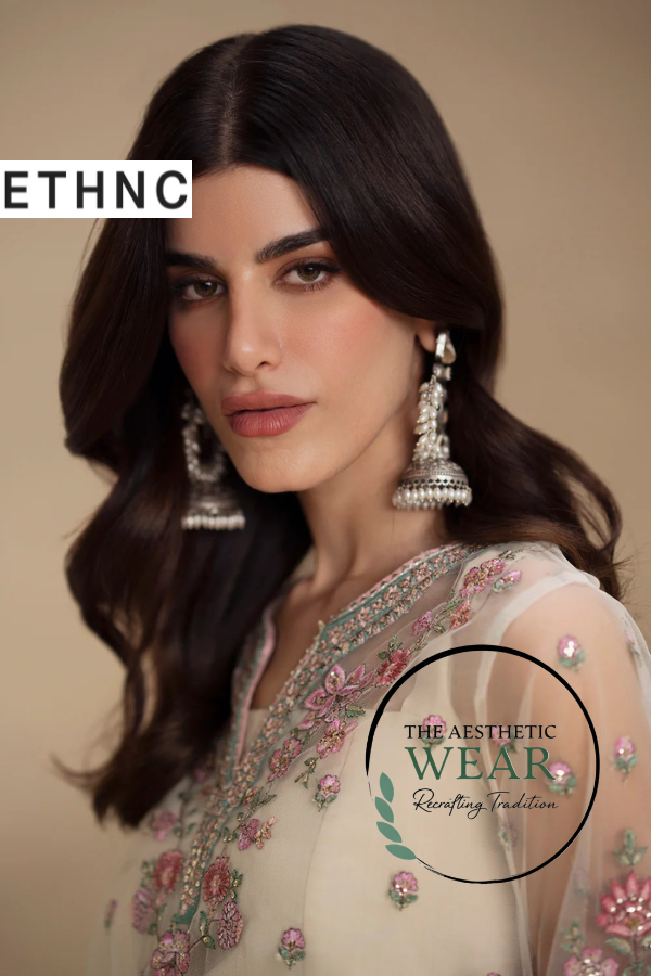 EMBROIDERED GHARARA - The Aesthetic Wear