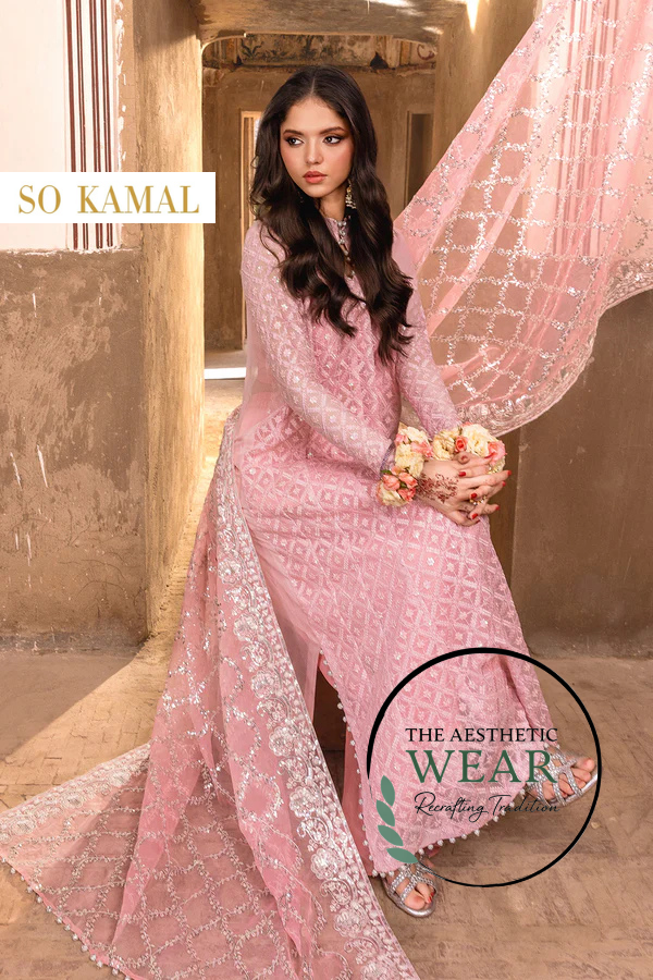 GULZAAR – 4PC CHIFFON PESHWAS